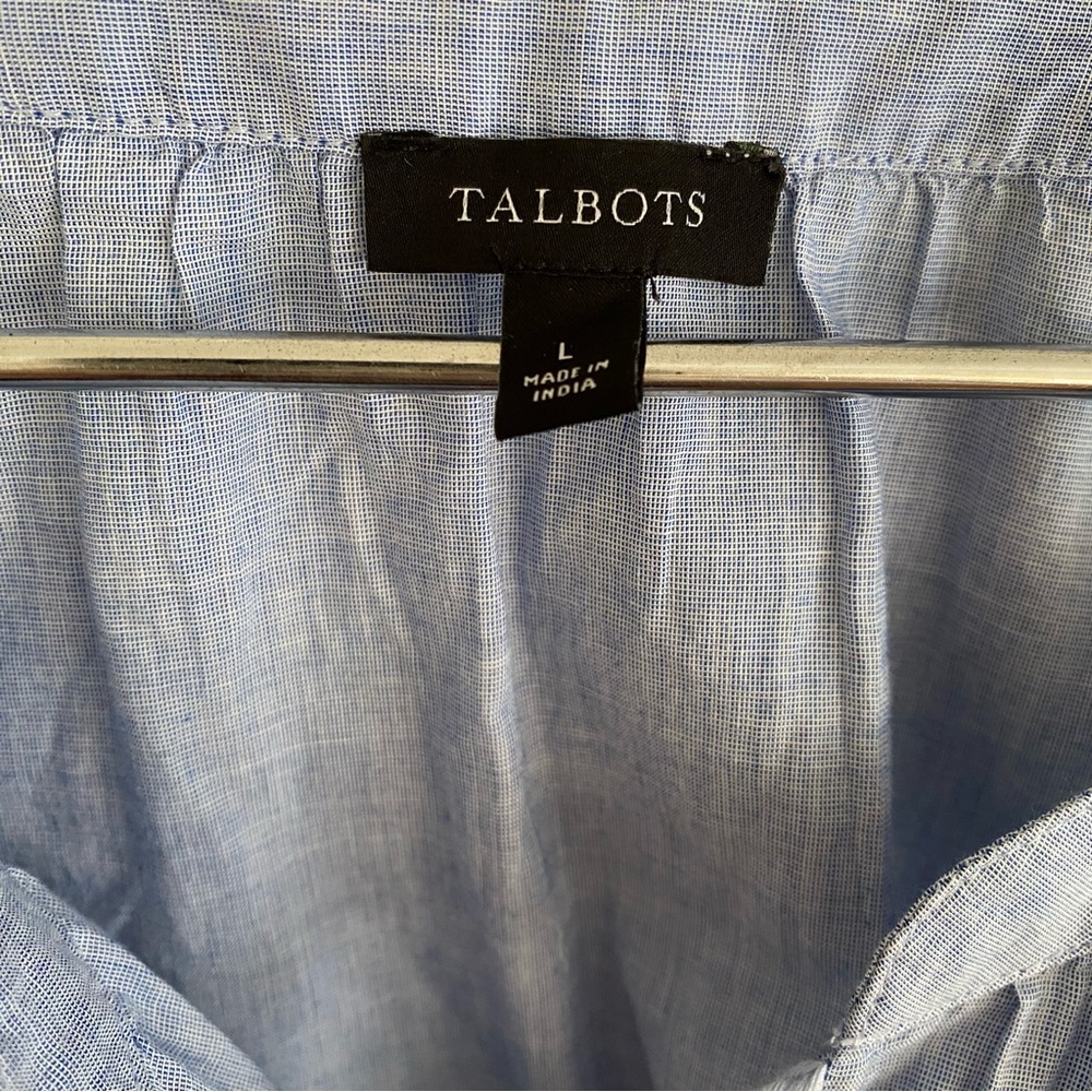 Talbots embroidered blouse - Picture 8 of 9